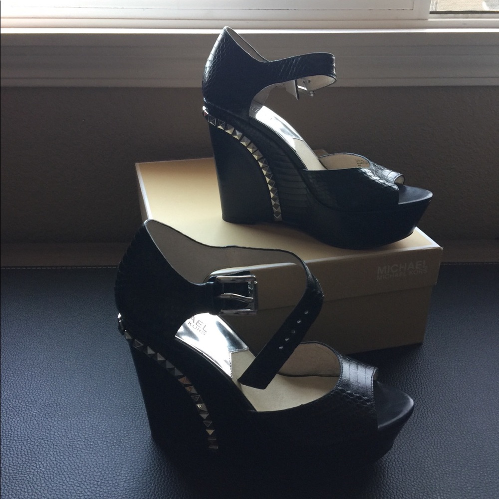 Michael Kors platform wedges. NIB